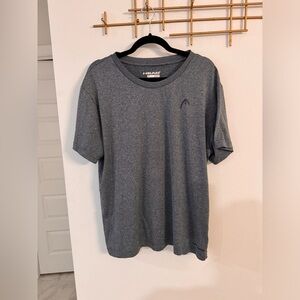 HEAD Men’s Tee, gray short sleeve shirt, size Large